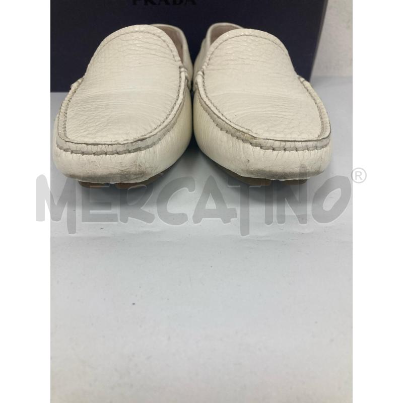 MOCASSINI DONNA PRADA DAINO BIANCO | Mercatino dell'Usato Gazzada schianno 2