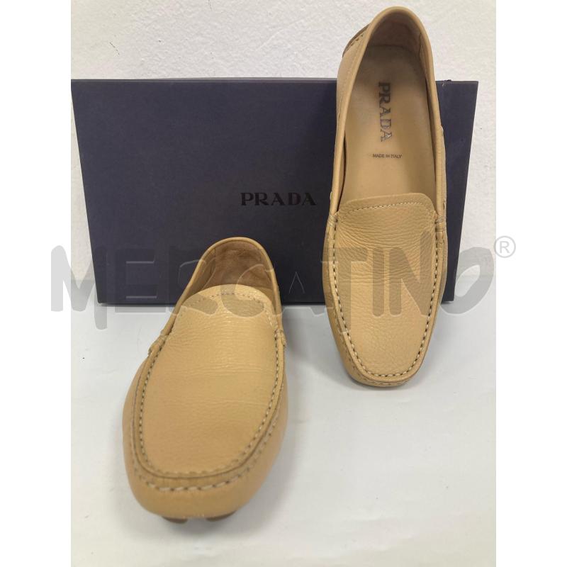 MOCASSINI DONNA PRADA SABBIA | Mercatino dell'Usato Gazzada schianno 1