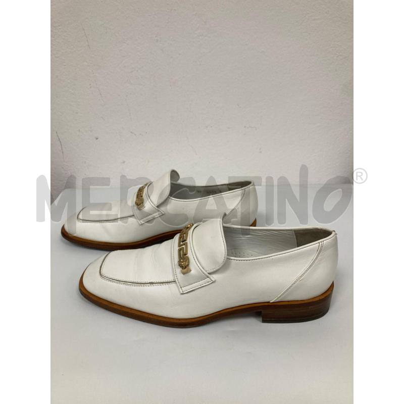 MOCASSINI PELLE VERSACE BIANCHI | Mercatino dell'Usato Gazzada schianno 1