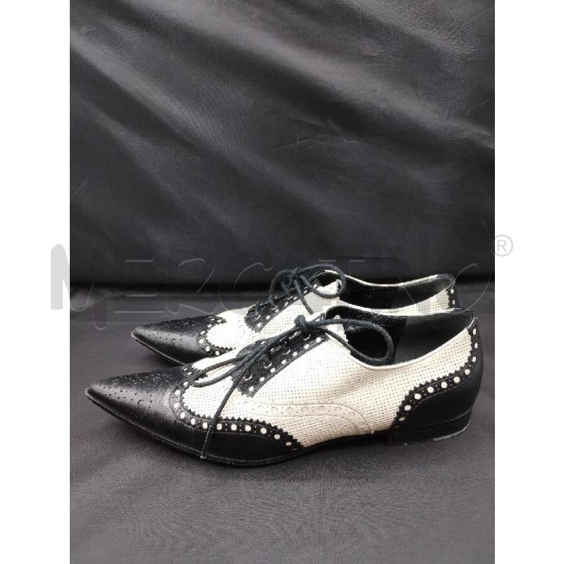 MOCASSINO DONNA GUCCI PANNA NERO LACCI | Mercatino dell'Usato Gazzada schianno 3