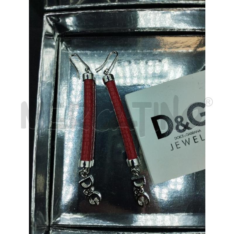 ORECCHINI DOLCE & GABBANA PELLE ROSSA | Mercatino dell'Usato Gazzada schianno 3