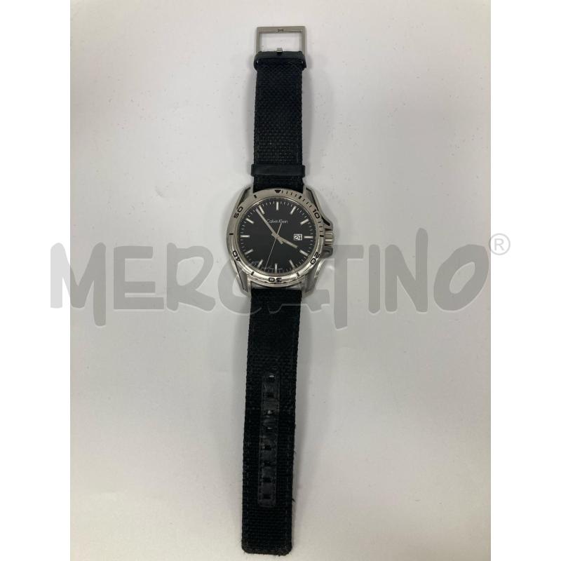 OROLOGIO CALVIN KLAIN MOD K5Y31UVN QUADRANTE NERO CINTURINO USURATO | Mercatino dell'Usato Gazzada schianno 2