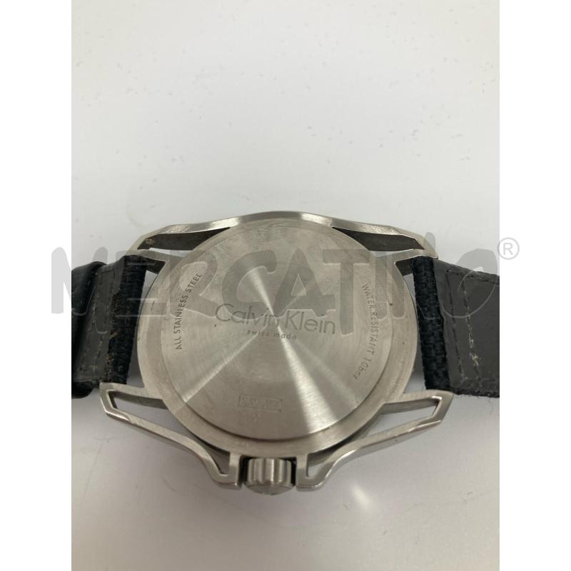 OROLOGIO CALVIN KLAIN MOD K5Y31UVN QUADRANTE NERO CINTURINO USURATO | Mercatino dell'Usato Gazzada schianno 4