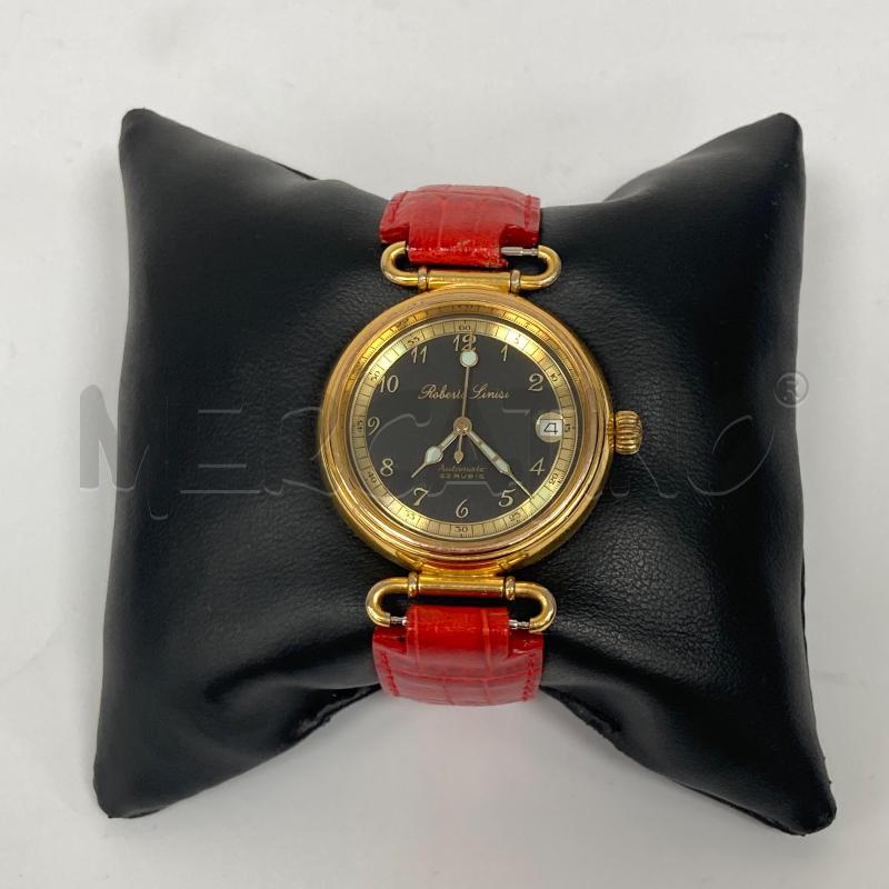 OROLOGIO ROBERTO SINISI PELLE ROSSO | Mercatino dell'Usato Gazzada schianno 1