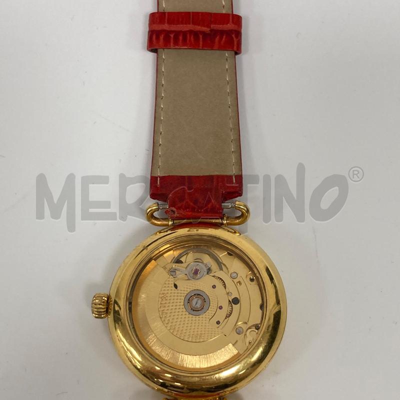 OROLOGIO ROBERTO SINISI PELLE ROSSO | Mercatino dell'Usato Gazzada schianno 3