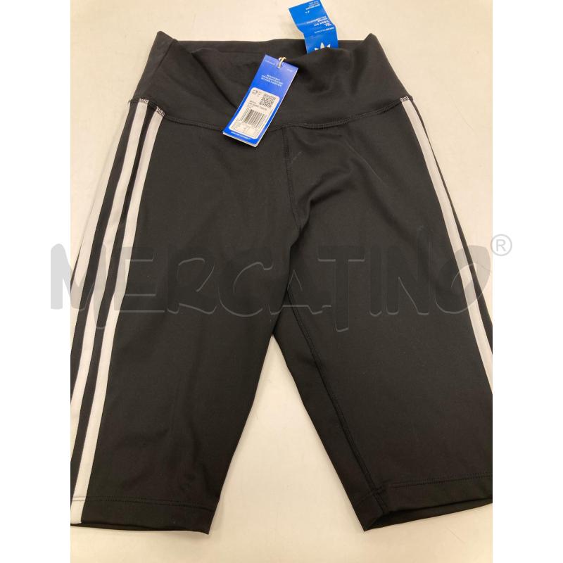 PANTALONCINO DONNA ADIDAS NERO RIGA BIANCA CARTELLINO | Mercatino dell'Usato Gazzada schianno 1