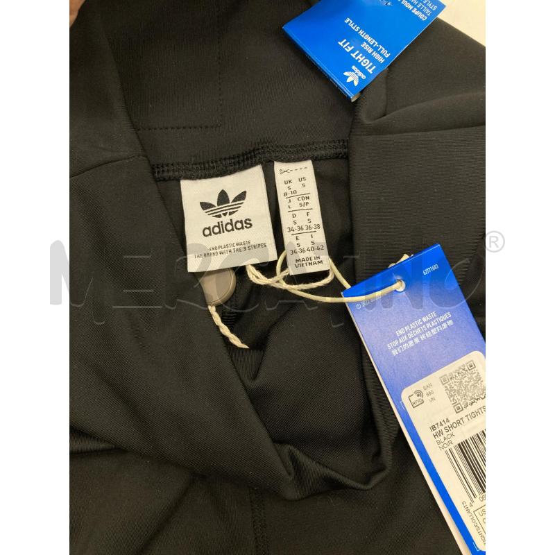 PANTALONCINO DONNA ADIDAS NERO RIGA BIANCA CARTELLINO | Mercatino dell'Usato Gazzada schianno 3