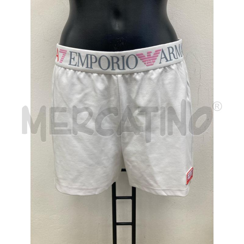 PANTALONCINO DONNA ARMANI BIANCHI SCRITTA ELASTICO | Mercatino dell'Usato Gazzada schianno 1