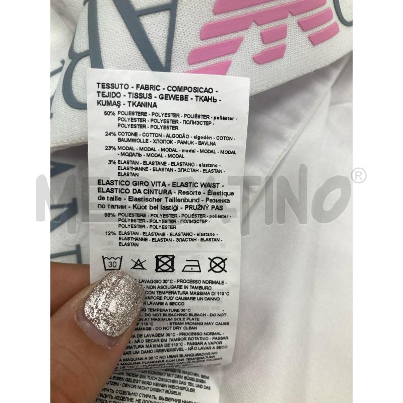 PANTALONCINO DONNA ARMANI BIANCHI SCRITTA ELASTICO | Mercatino dell'Usato Gazzada schianno 4