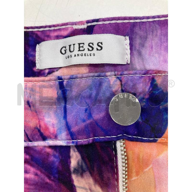 PANTALONCINO DONNA GUESS ARANCIO VIOLA | Mercatino dell'Usato Gazzada schianno 3