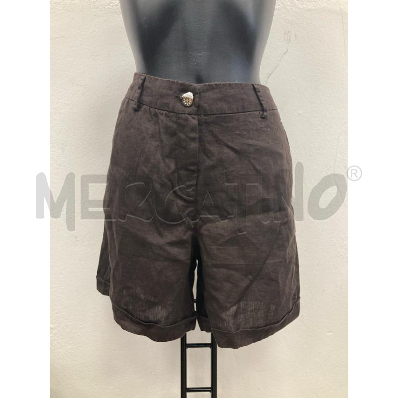 PANTALONCINO DONNA OLTRE MARRONE CARTELLINO | Mercatino dell'Usato Gazzada schianno 1