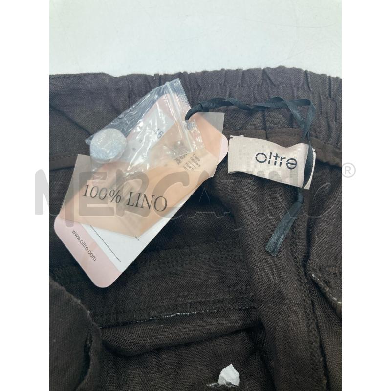 PANTALONCINO DONNA OLTRE MARRONE CARTELLINO | Mercatino dell'Usato Gazzada schianno 3