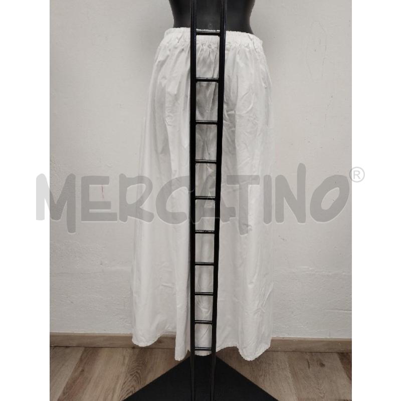 PANTALONE DONNA AMPIO BIANCO ELASTICO VITA | Mercatino dell'Usato Gazzada schianno 3