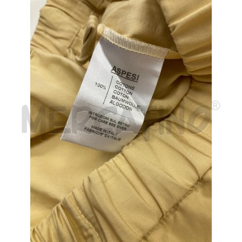 PANTALONE DONNA ASPESI GIALLO  | Mercatino dell'Usato Gazzada schianno 4