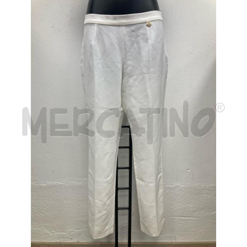 PANTALONE DONNA BIANCHI KRIZIA LOGO DORATO | Mercatino dell'Usato Gazzada schianno 1