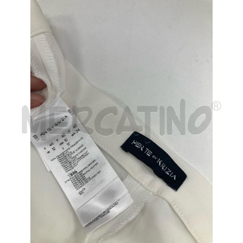 PANTALONE DONNA BIANCHI KRIZIA LOGO DORATO | Mercatino dell'Usato Gazzada schianno 4