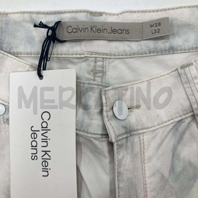 PANTALONE DONNA CALVIN KLAIN JEANS BASE BIANCA | Mercatino dell'Usato Gazzada schianno 3
