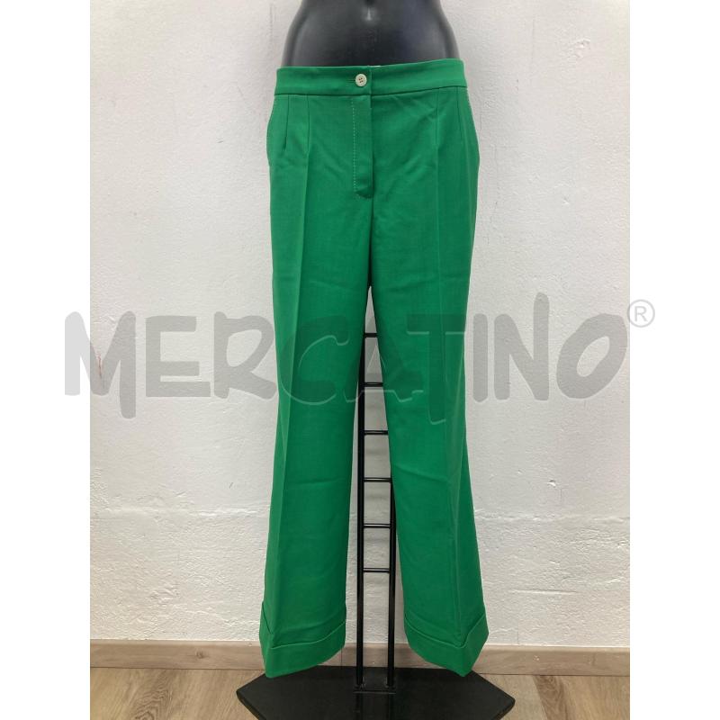 PANTALONE DONNA DOLCE&GABBANA VERDE CUCITURA BIANCA | Mercatino dell'Usato Gazzada schianno 1