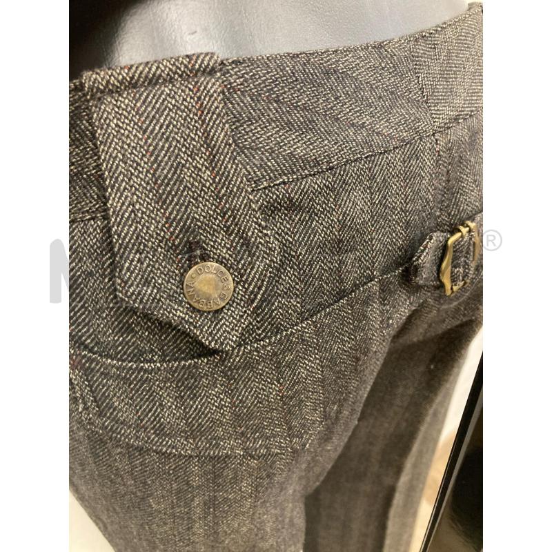 PANTALONE DONNA DOLCE & GABBANA SPIGATO MARRONE | Mercatino dell'Usato Gazzada schianno 3