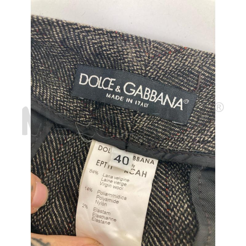 PANTALONE DONNA DOLCE & GABBANA SPIGATO MARRONE | Mercatino dell'Usato Gazzada schianno 4