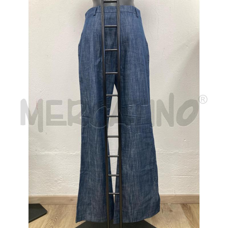 PANTALONE DONNA GIAN VARGIAN MELANGE JEANS BLU CARTELLINO | Mercatino dell'Usato Gazzada schianno 2
