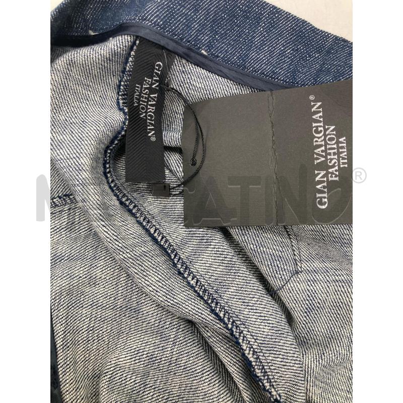 PANTALONE DONNA GIAN VARGIAN MELANGE JEANS BLU CARTELLINO | Mercatino dell'Usato Gazzada schianno 3