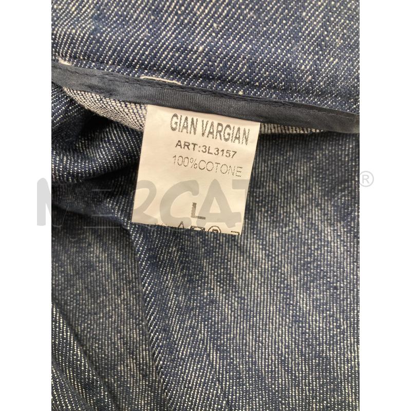 PANTALONE DONNA GIAN VARGIAN MELANGE JEANS BLU CARTELLINO | Mercatino dell'Usato Gazzada schianno 4