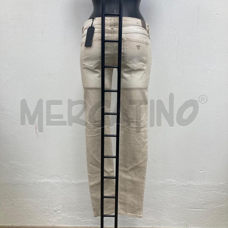 PANTALONE DONNA GUESS BEIGE BRILLANTINI CARTELLINO | Mercatino dell'Usato Gazzada schianno 2