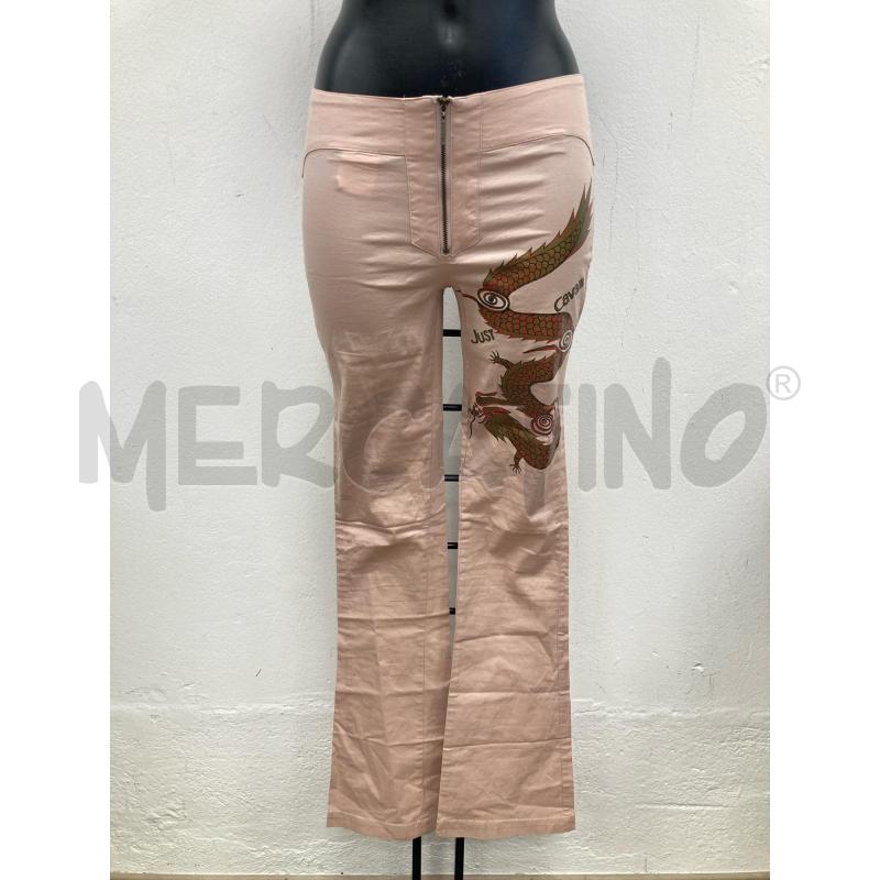 PANTALONE DONNA JUST CAVALLI ROSA DRAGO | Mercatino dell'Usato Gazzada schianno 1