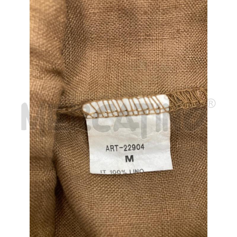 PANTALONE DONNA LINO MARRONE ELASTICO VITA | Mercatino dell'Usato Gazzada schianno 3