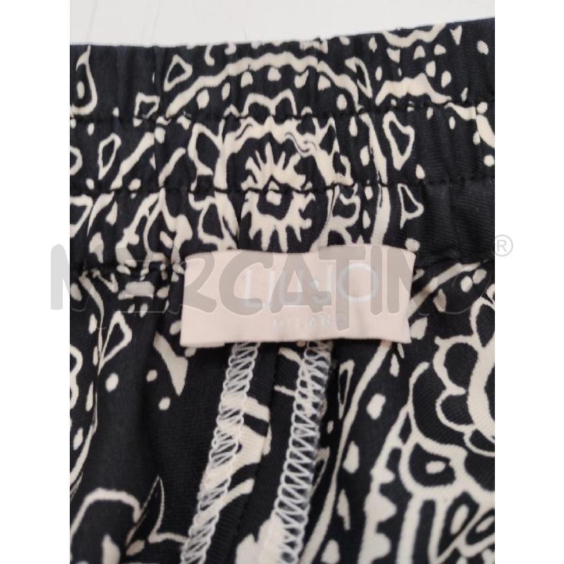 PANTALONE DONNA LIUJO NERO PASLEY DORATO | Mercatino dell'Usato Gazzada schianno 3