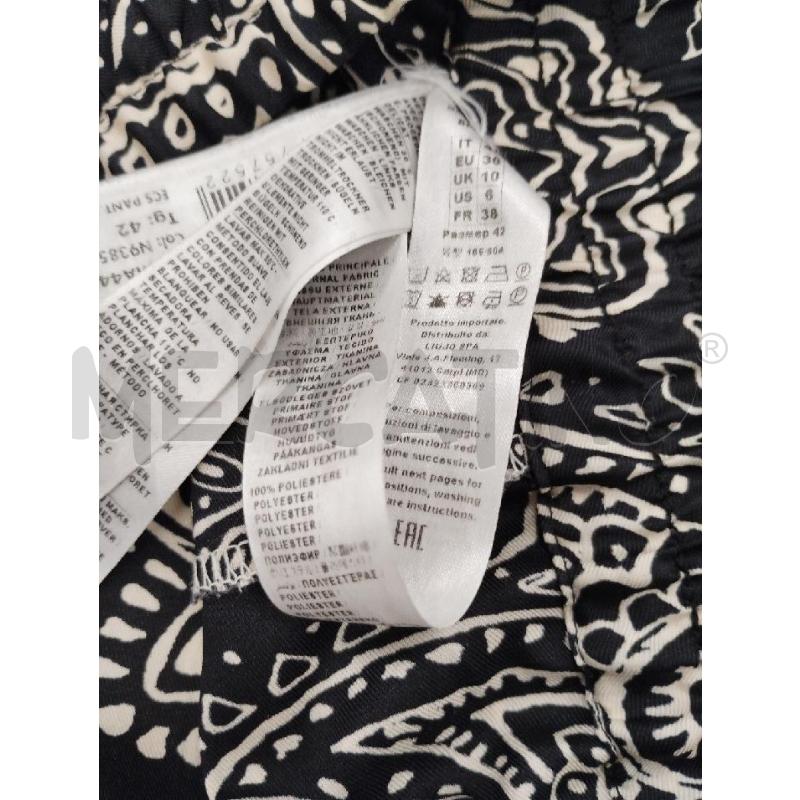 PANTALONE DONNA LIUJO NERO PASLEY DORATO | Mercatino dell'Usato Gazzada schianno 4