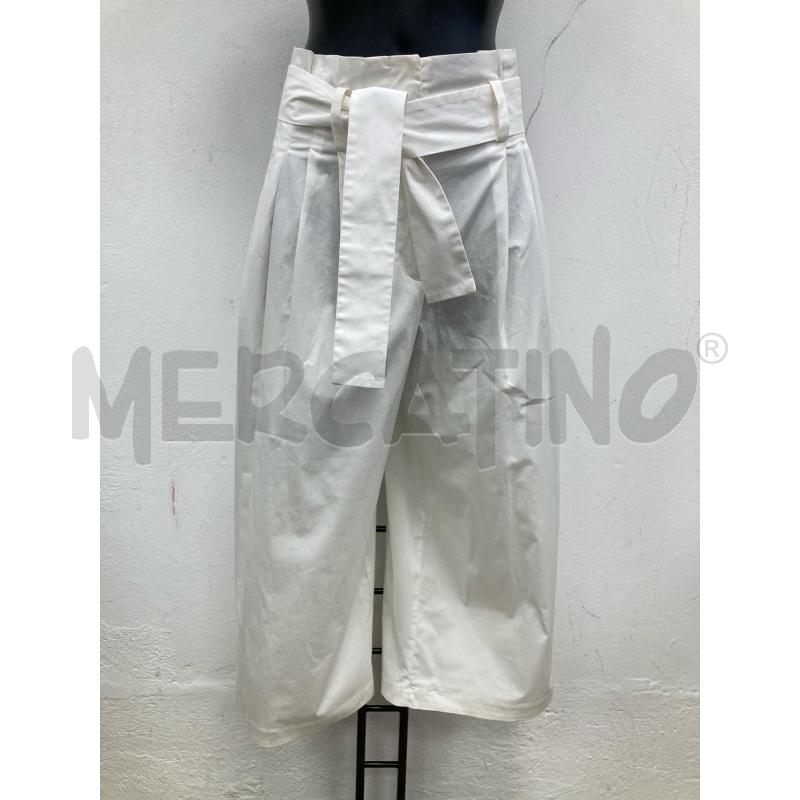 PANTALONE DONNA LUISA SPAGNOLI BIANCO PENS VITA | Mercatino dell'Usato Gazzada schianno 1