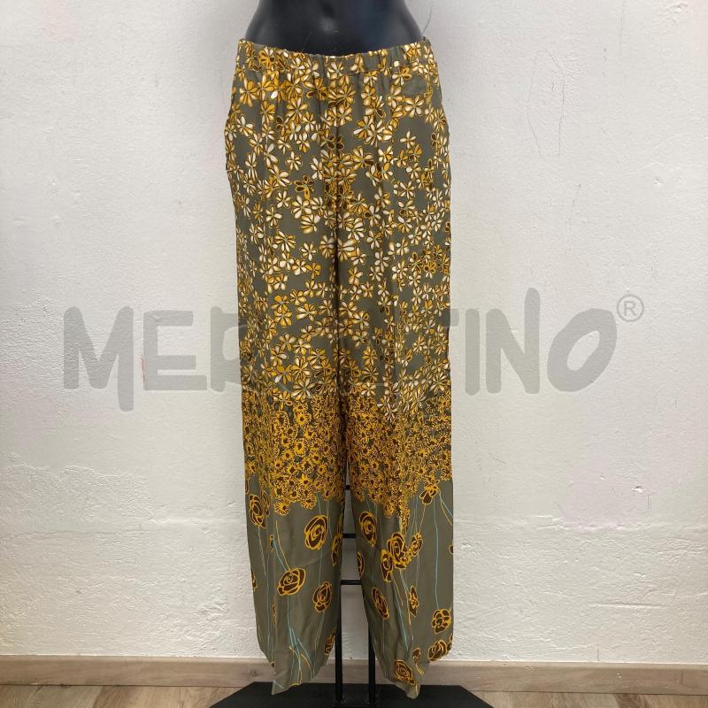 PANTALONE DONNA MANILA GRACE FIORATO GIALLO | Mercatino dell'Usato Gazzada schianno 1