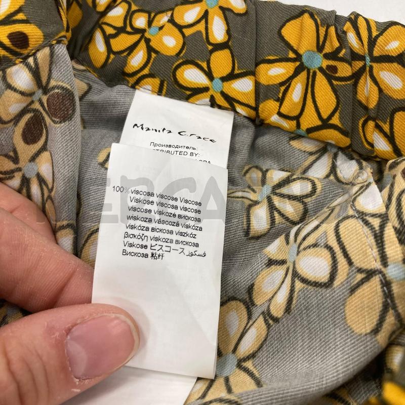 PANTALONE DONNA MANILA GRACE FIORATO GIALLO | Mercatino dell'Usato Gazzada schianno 4