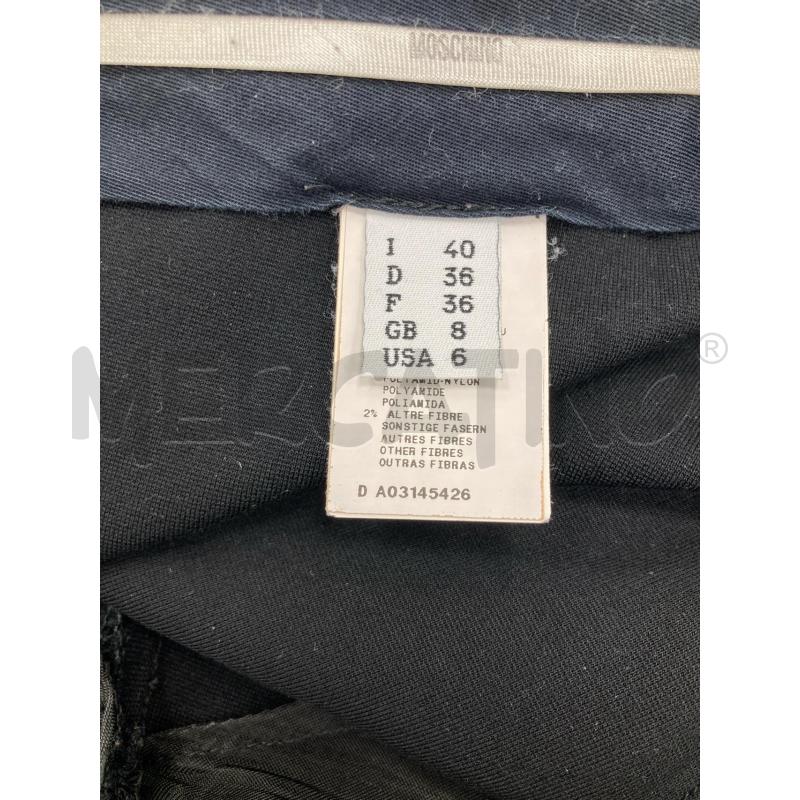 PANTALONE DONNA MOSCHINO NERO | Mercatino dell'Usato Gazzada schianno 4