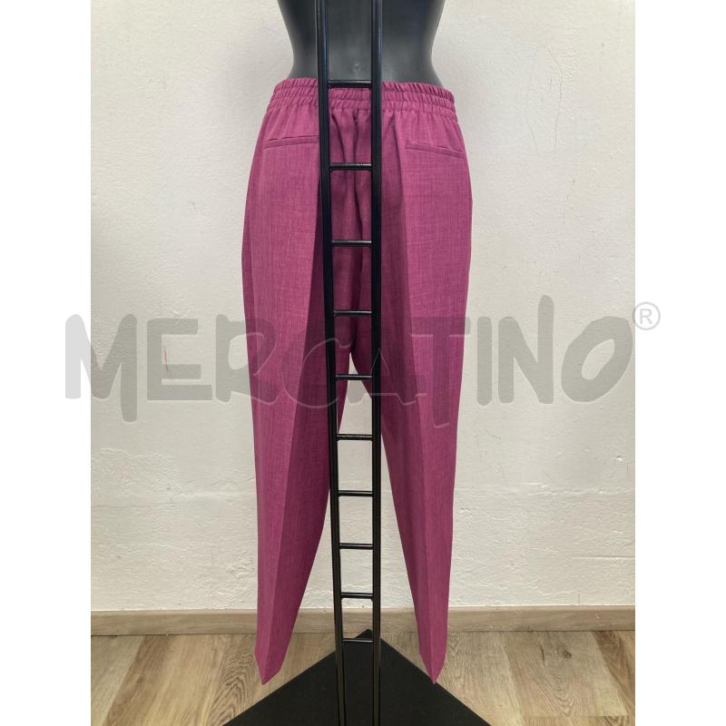 PANTALONE DONNA OLTRE VIOLA BOTTONI DORATI | Mercatino dell'Usato Gazzada schianno 2