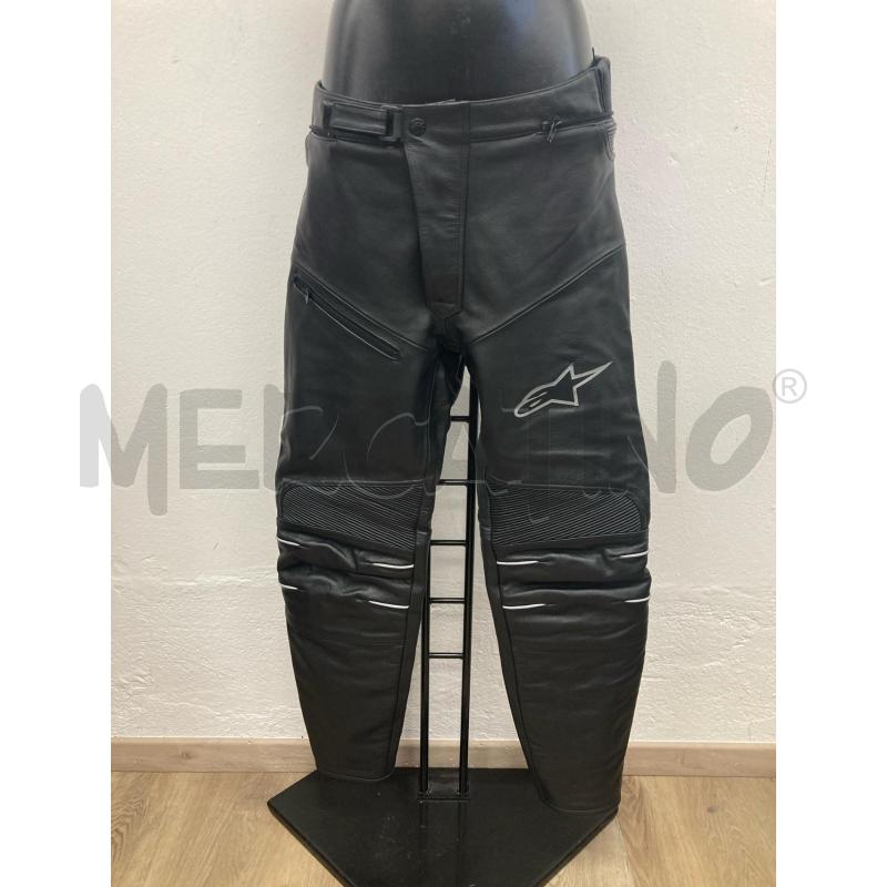 PANTALONE DONNA PELLE NERO ALPINESTAR | Mercatino dell'Usato Gazzada schianno 1
