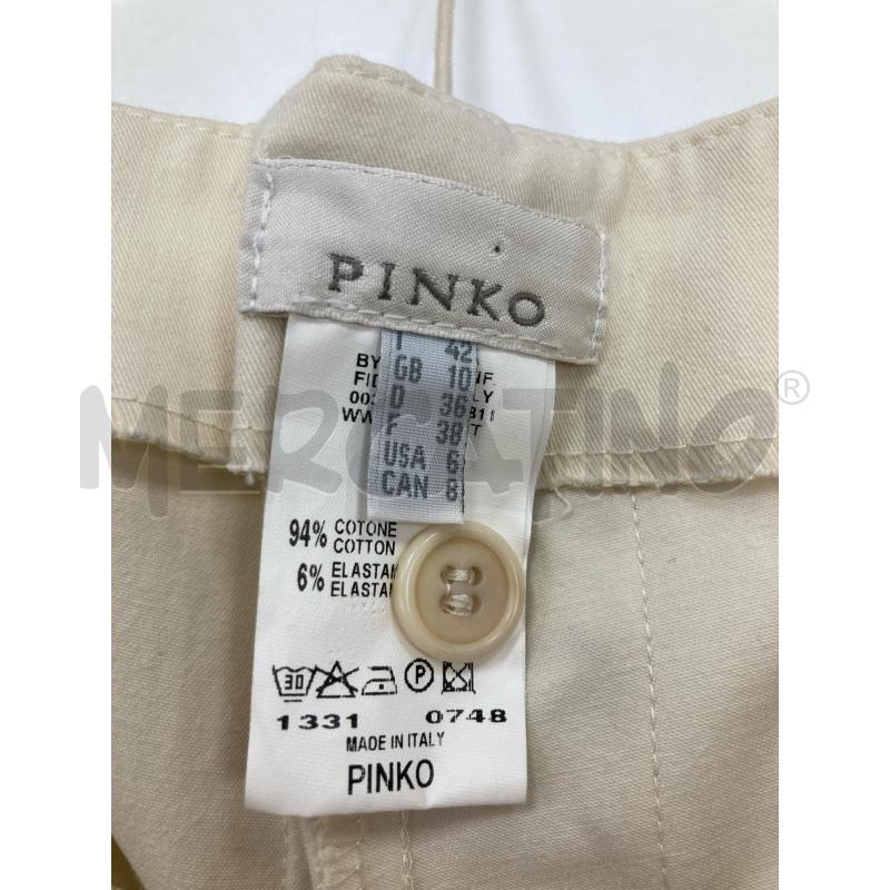 PANTALONE DONNA PINKO BEIGE LACCI | Mercatino dell'Usato Gazzada schianno 4
