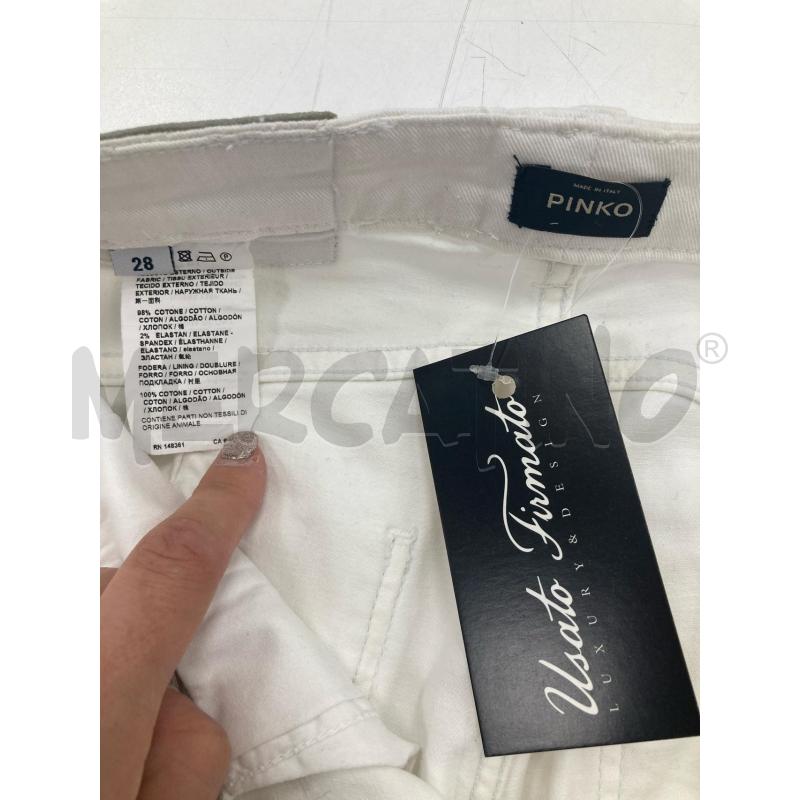 PANTALONE DONNA PINKO BIANCHI | Mercatino dell'Usato Gazzada schianno 3