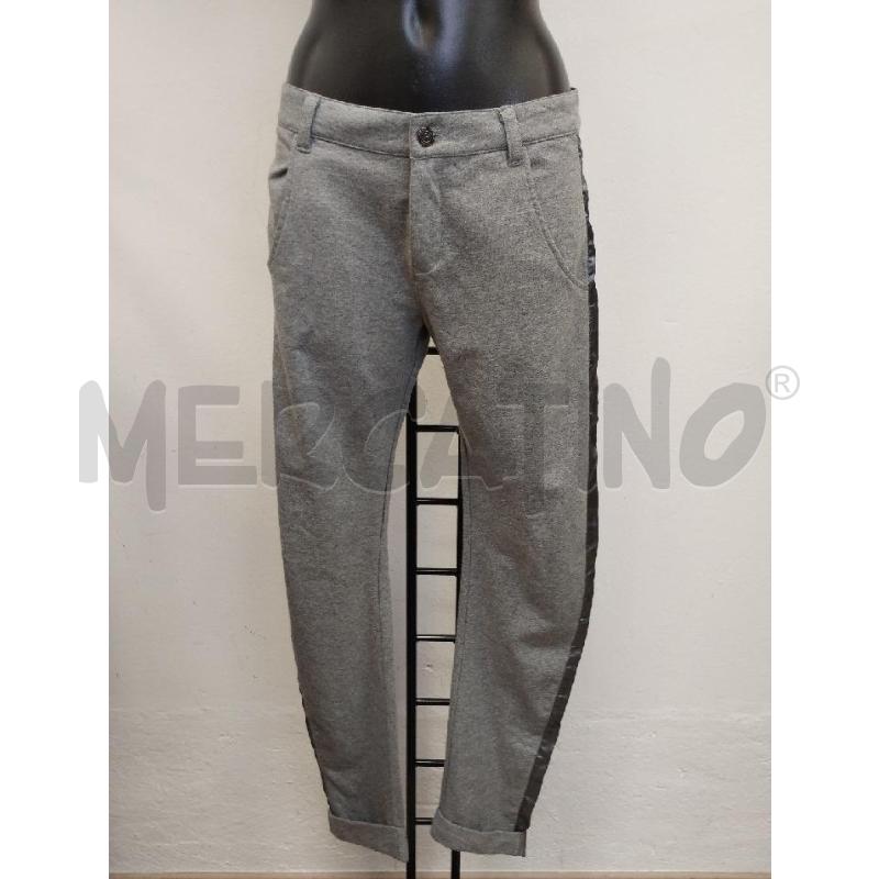 PANTALONE DONNA PINKO GRIGIA BANDA LATERALE | Mercatino dell'Usato Gazzada schianno 1