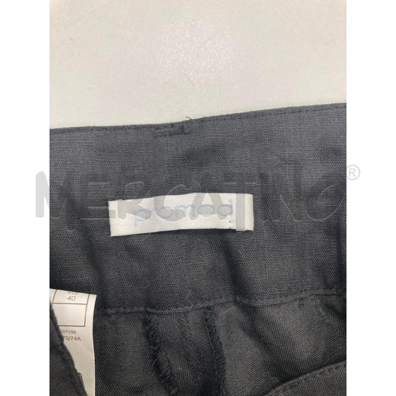 PANTALONE DONNA PROMOD NERO MISTO LINO PASSANTI | Mercatino dell'Usato Gazzada schianno 3