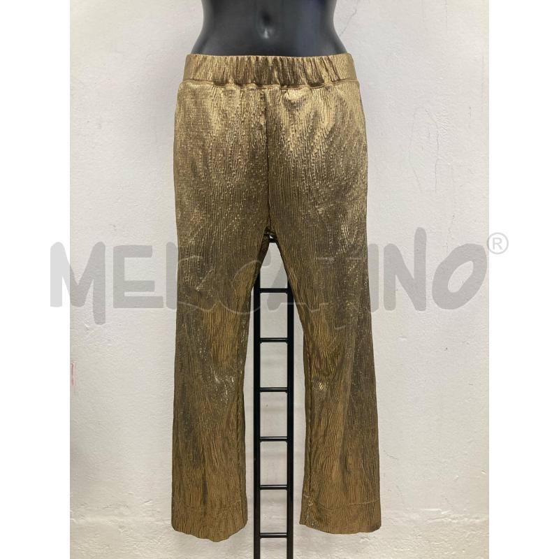 PANTALONE DONNA RABENS DORATI | Mercatino dell'Usato Gazzada schianno 1