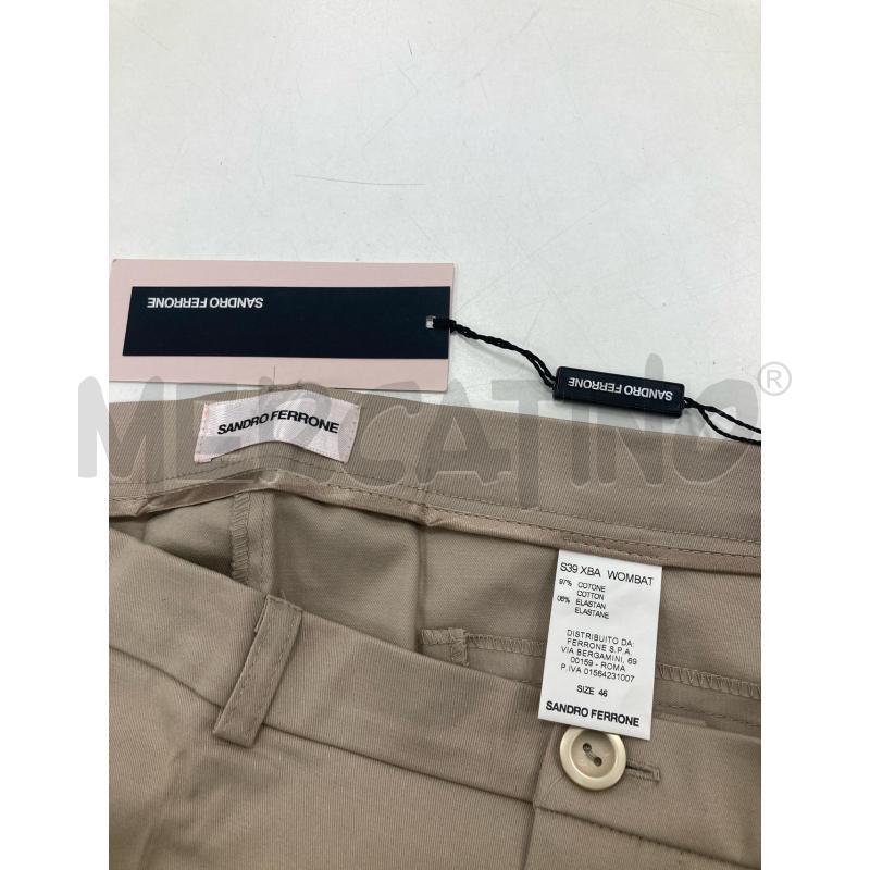 PANTALONE DONNA SANDRO FERRONE CARTELLINO BEIGE | Mercatino dell'Usato Gazzada schianno 3