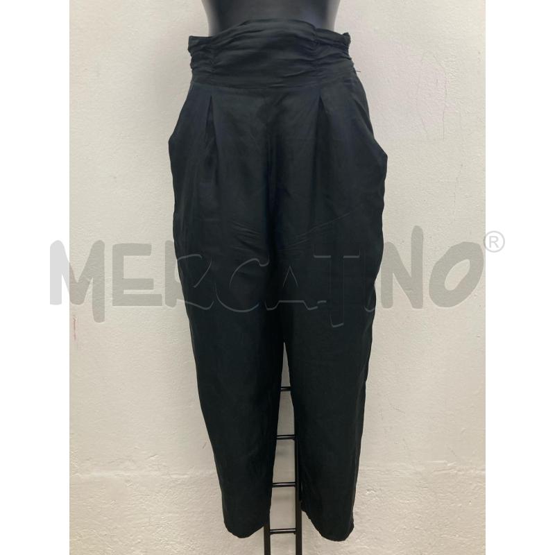 PANTALONE DONNA SETA PURA NERO | Mercatino dell'Usato Gazzada schianno 1