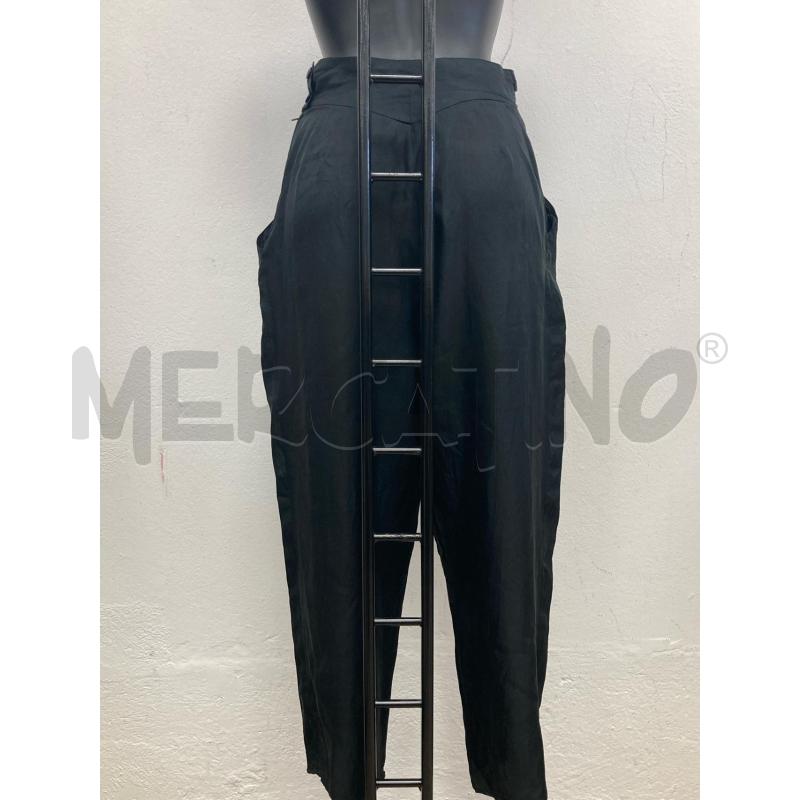 PANTALONE DONNA SETA PURA NERO | Mercatino dell'Usato Gazzada schianno 2