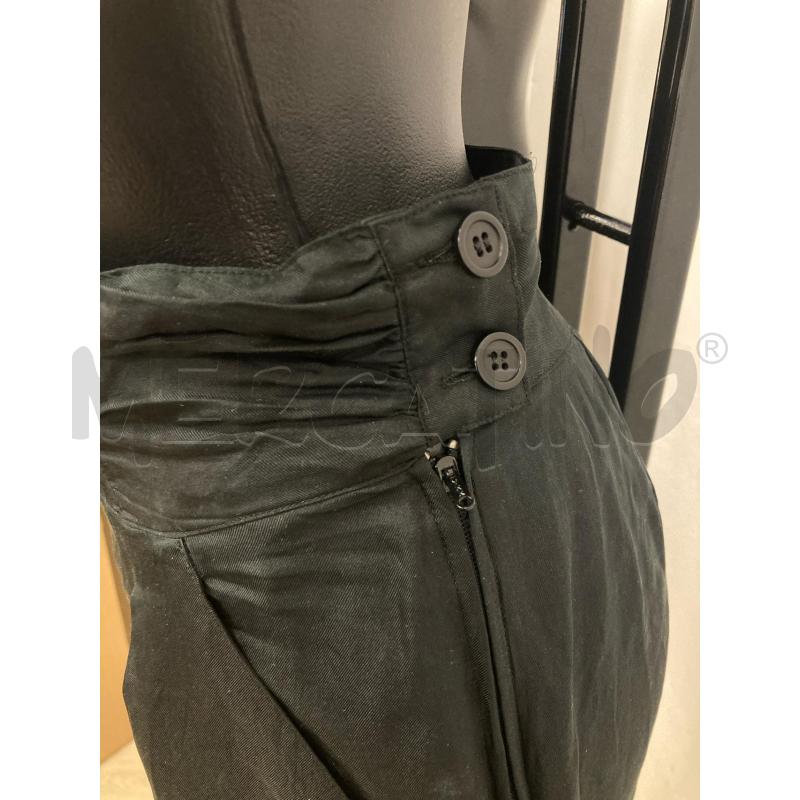 PANTALONE DONNA SETA PURA NERO | Mercatino dell'Usato Gazzada schianno 3