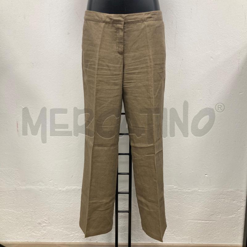 PANTALONE DONNA TRUSSARDI LINO MARRONE | Mercatino dell'Usato Gazzada schianno 1
