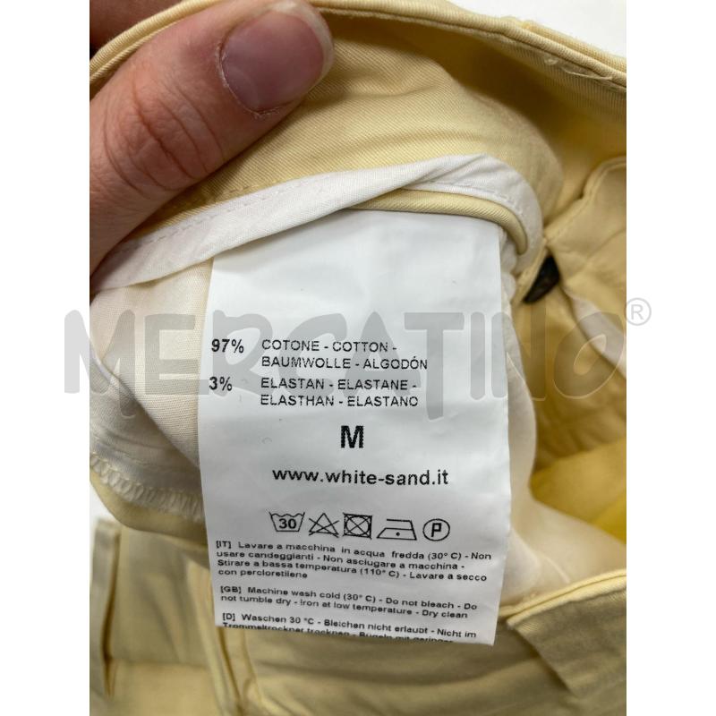 PANTALONE DONNA WHITESAND GIALLINO SCRITTA CUCITA | Mercatino dell'Usato Gazzada schianno 5