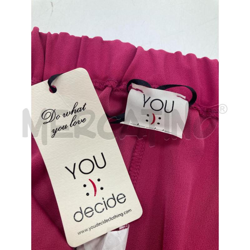 PANTALONE DONNA YOU FUXIA CARTELLINO | Mercatino dell'Usato Gazzada schianno 3